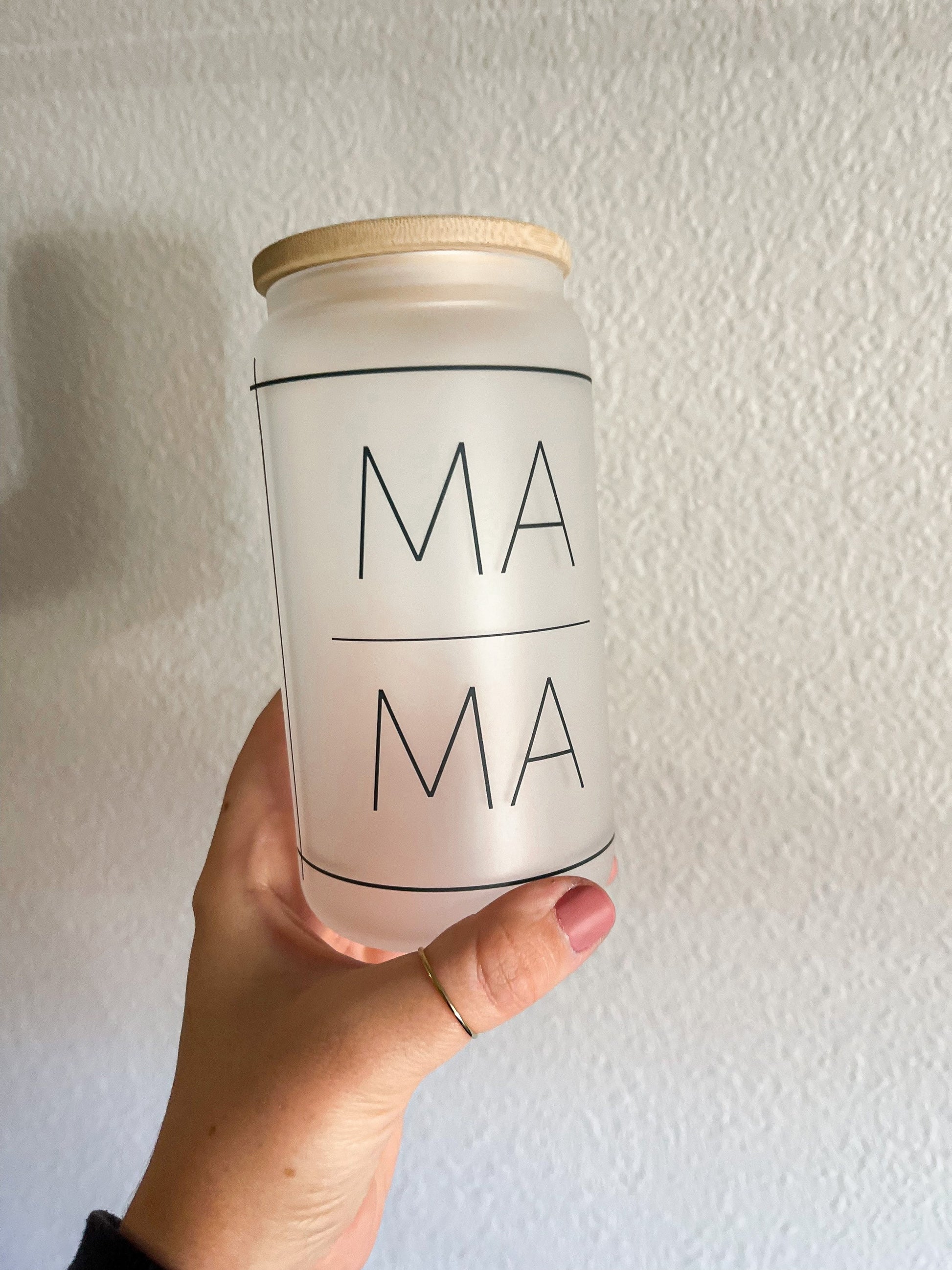 Mama Coffee Cup, Mama Glass Cup, Mama Iced Coffee Cup